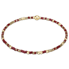 Gameday Hope Unwritten Bracelet - Gold Luster-Wine