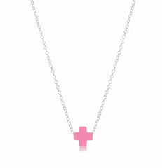 16" Necklace Sterling - Signature Cross