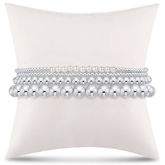 everyday sterling stack of 4 - pearl