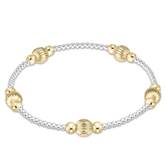 purpose dignity 6mm bead bracelet - mixed metal