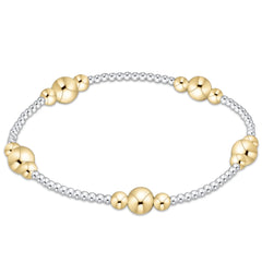 purpose gold 6mm bead bracelet - mixed metal