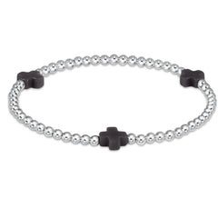 Signature Cross Sterling Pattern 3mm Bead Bracelet