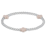Signature Cross Sterling Pattern 3mm Bead Bracelet