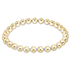 Gameday Hope Grateful 5mm Bead Bracelet - Light Blue