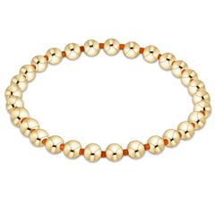 Gameday Hope Grateful 5mm Bead Bracelet - Orange