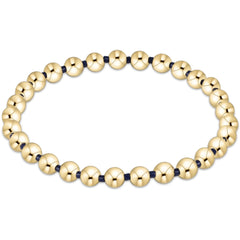 Gameday Hope Grateful 5mm Bead Bracelet - Navy