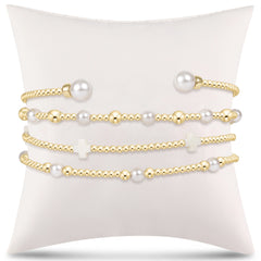 effortless stack of 4 - pearl