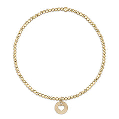 egirl Classic Gold 2mm Bead Bracelet – Love Small Gold Disc