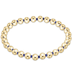 Gameday Hope Grateful 5mm Bead Bracelet - Blue