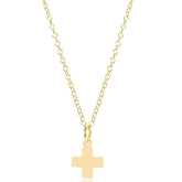 16" Necklace Gold - Signature Cross Gold Charm
