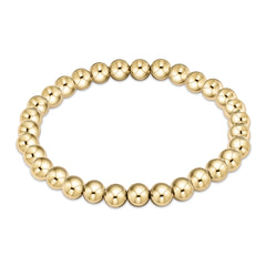 classic gold 6mm bead bracelet