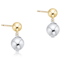 Classic 10mm Ball Drop Stud - Mixed Metal