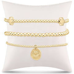 enewton Extends - e's go-to gift stack - gold small inspire love