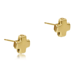 Signature Cross Gold Stud - Gold