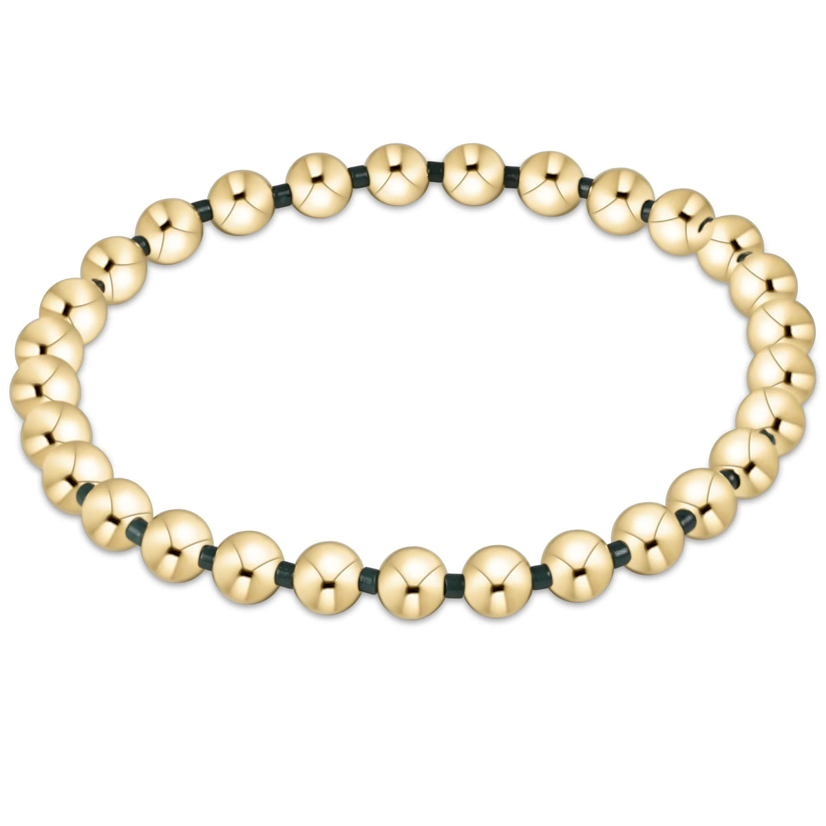 Gameday Hope Grateful 5mm Bead Bracelet - Dark Green