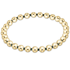 Gameday Hope Grateful 5mm Bead Bracelet - Dark Green