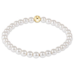 classic pearl 5mm bead bracelet