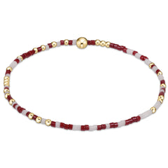 Gameday Hope Unwritten Bracelet - Wine-White