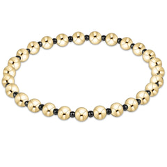 faceted hematite grateful pattern 5mm bead bracelet