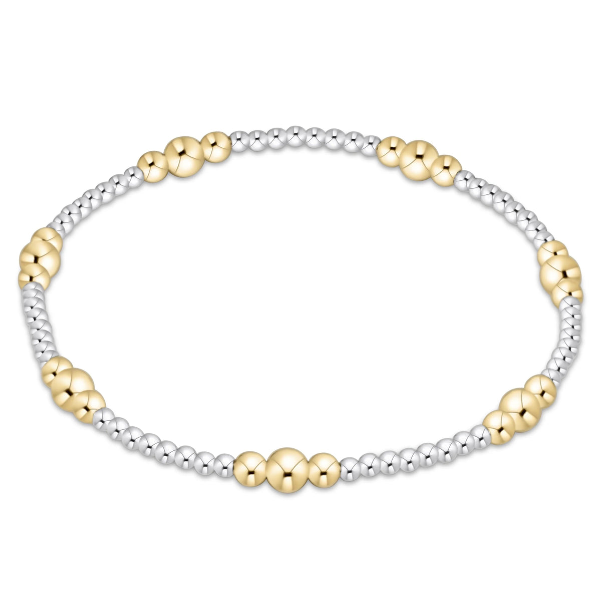 purpose gold 4mm bead bracelet - mixed metal