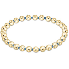 Gameday Hope Grateful 5mm Bead Bracelet - Cobalt