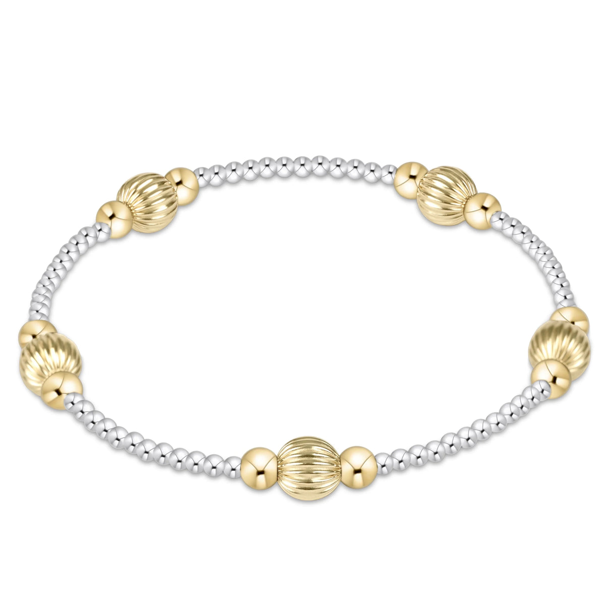 purpose dignity 6mm bead bracelet - mixed metal