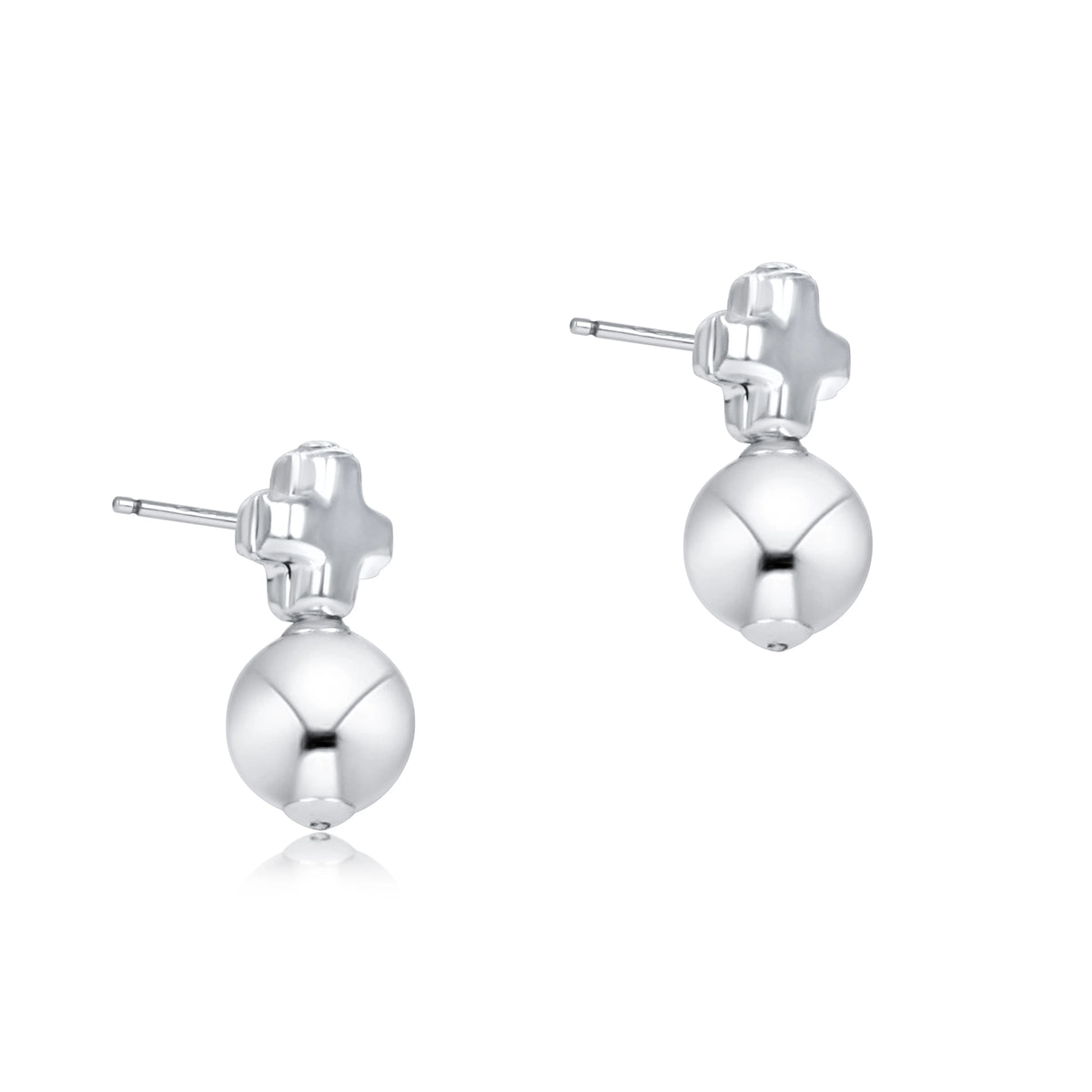 Signature Cross Small Sterling Stud - Classic Sterling