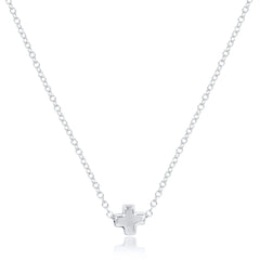 16" Necklace Sterling - Signature Cross Small Sterling