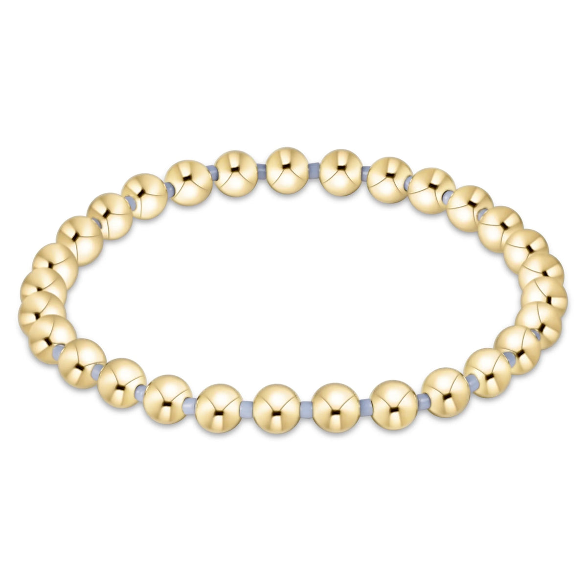 Gameday Hope Grateful 5mm Bead Bracelet - Light Blue