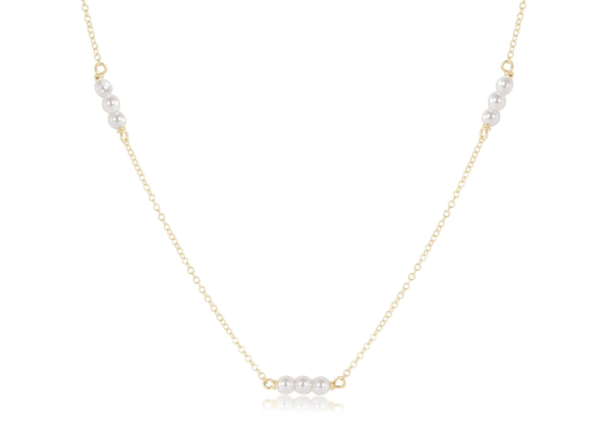 Choker Joy Simplicity Chain Gold - 3mm Pearl