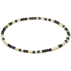 hope unwritten faceted hematite 2mm bead bracelet