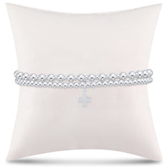 grateful for you gift stack - sterling signature cross charm