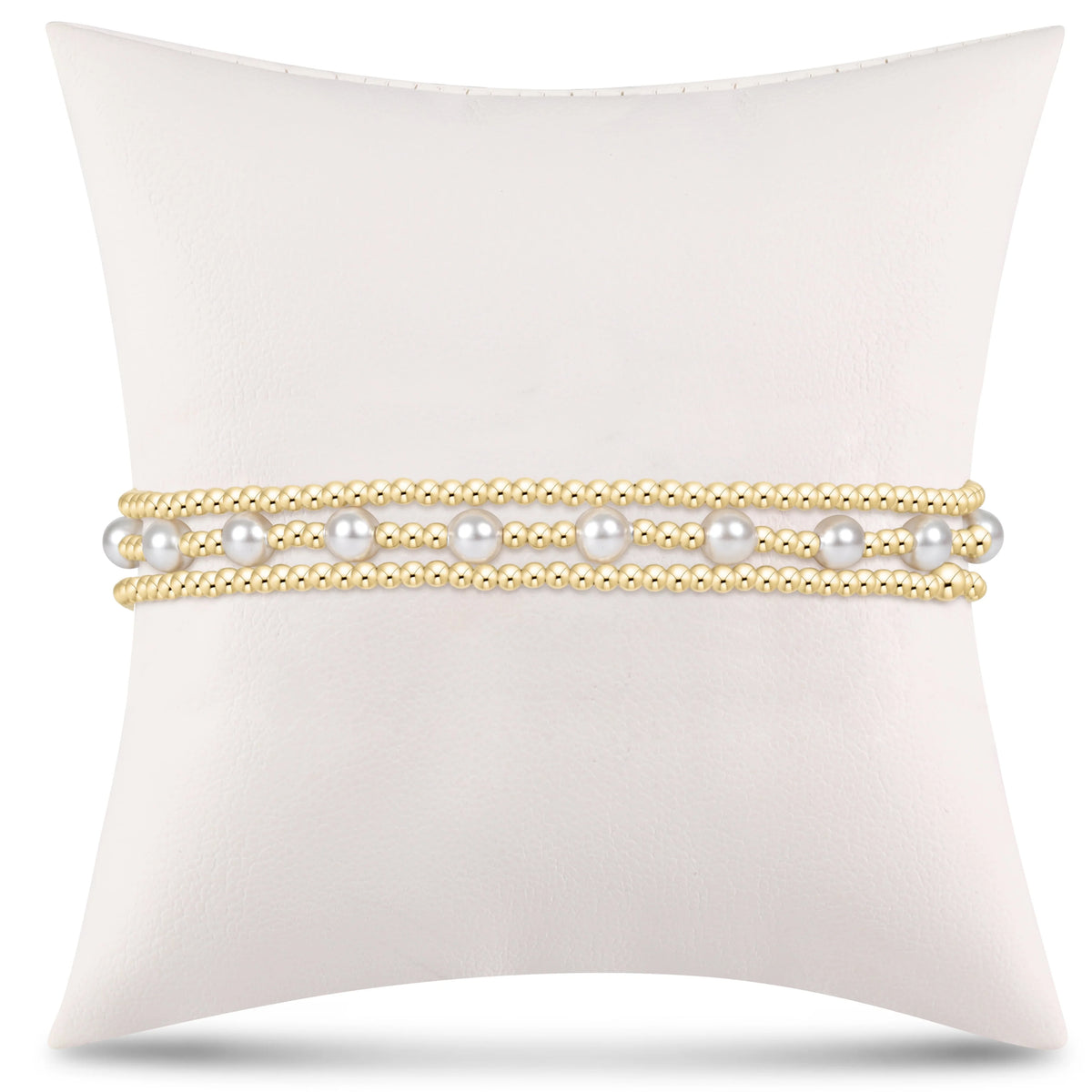 simply classic sincerity stack - pearl - stack of 3