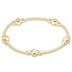 purpose gold 6mm bead bracelet