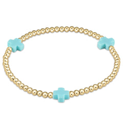 egirl signature cross bracelet gold