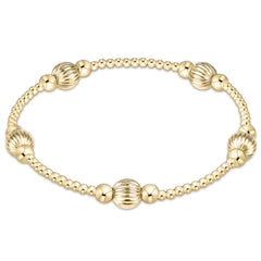 purpose dignity 6mm bead bracelet - gold