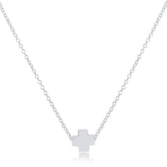 16" Necklace Sterling - Signature Cross Sterling