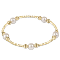 purpose pearl 6mm bead bracelet - dignity