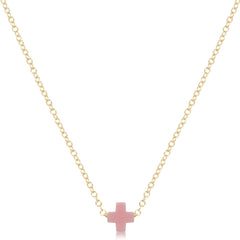 egirl 14" Necklace Gold - Signature Cross Small
