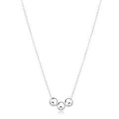16" Necklace Sterling - Joy 6mm Sterling