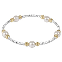purpose dignity pearl 6mm bead bracelet - mixed metal